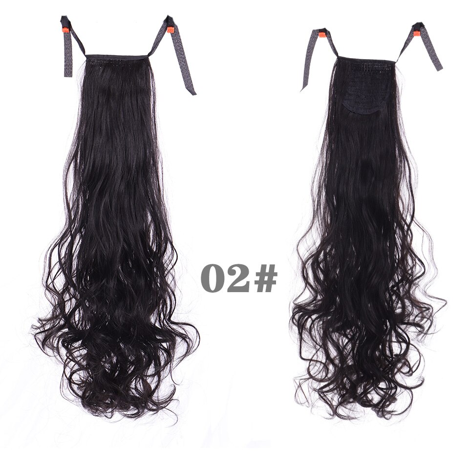 Lupu Fabricage Hittebestendige Bruin Rood Natuurlijke Wrap Rond In Haar Staart Valse Haar Synthetisch Haar: T1B/613