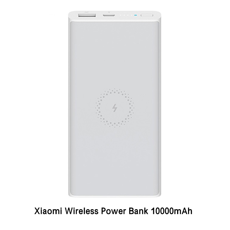 Xiaomi Banca di Potere Senza Fili 10000 mAh Qi Caricatore Senza Fili USB Tipo C Mi Powerbank Portatile di Ricarica Veloce banca di potere per telefono: White