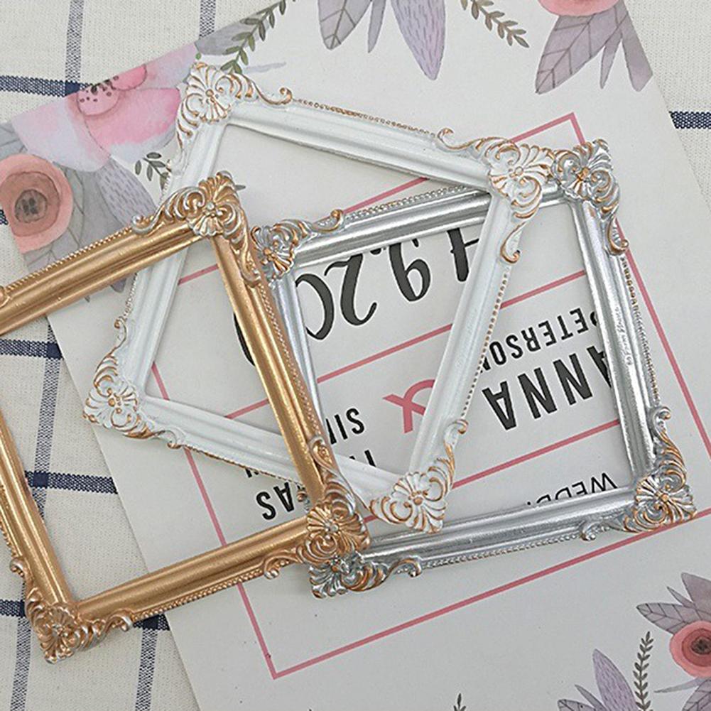 INS Retro Mini Photo Frame DIY Resin Craft Vintage Picture Frame Miniature Photo Frame Accessories Photo Props