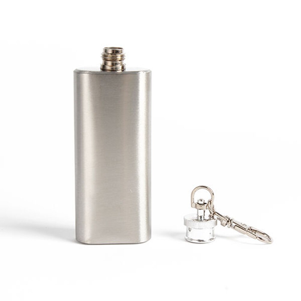 2 unzen Mini Whisky Wein Flasche Edelstahl Schnaps Hüfte Glaskolben mit Schraube Kappe Portabletle Kleine Mini Flaschen Flasche Hüfte flaschen