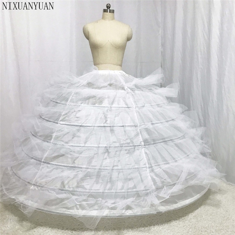 Wedding Petticoat Zeven Layer Met Harde Tule Voor Gezwollen Trouwjurk Voor Grote Trouwjurk Puffer Jurk