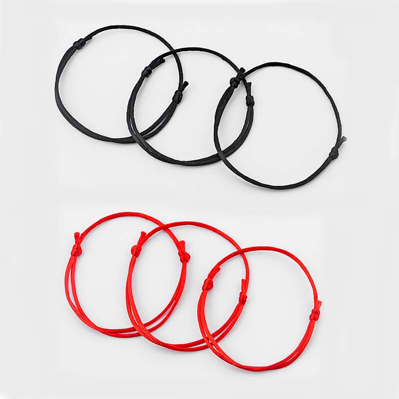 20pcs Red/Black Handmade String Kabbalah Lucky Bracelet Against Eye Success Bangle: Mixed Black Red