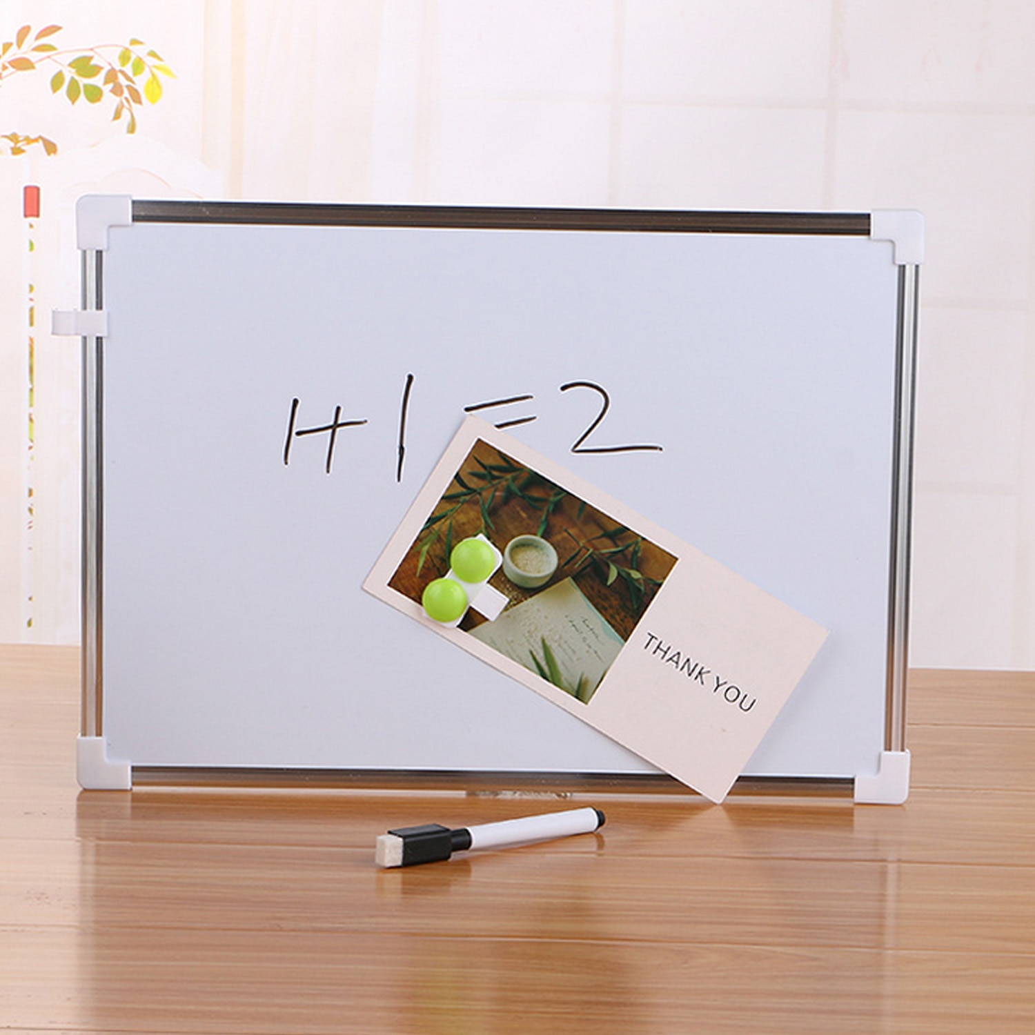 Double-sided Magnetic Dry Erase Whiteboard White Board with Pen Magnets for Home Kichen Office Refrigerator Fridge 25x35cm