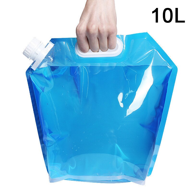 5 / 10L Foldable Water Bag Canister PE Tasteless Safety Seal Lightweight Drinking Water Storage Bag Outdoor Water Bag: A3