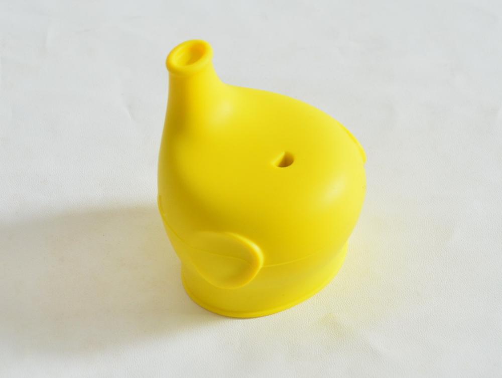 Couvercles en silicone fda pour biberons de bébé, biberons sans bpa, couvercles portables pour pailles pour #39: Jaune