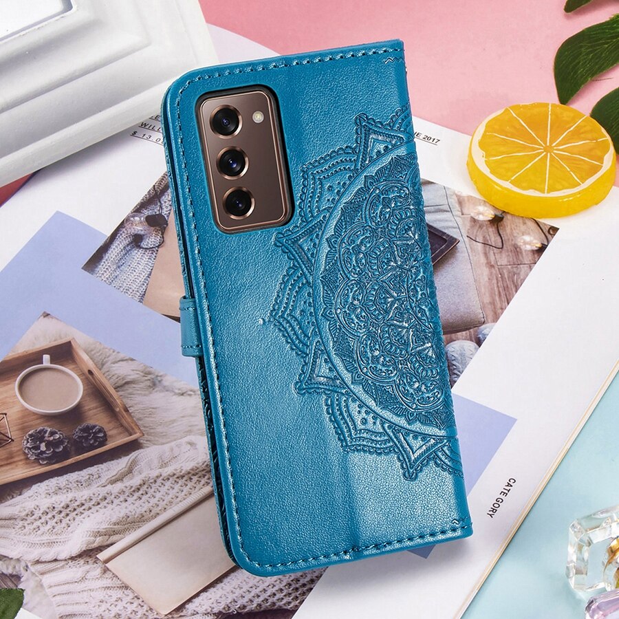 Z Fold3 – Coque de téléphone à rabat en cuir, étui pour Galaxy Z Fold3 5G Fold2 ZFold2 pliable 3 2