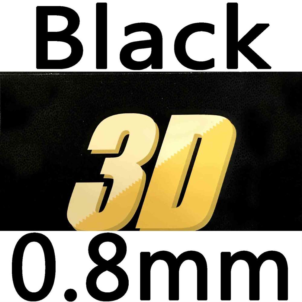 Raqueta de tenis de mesa larga TUTTLE otoño 3D de goma con esponja 36H: Black 0.8mm