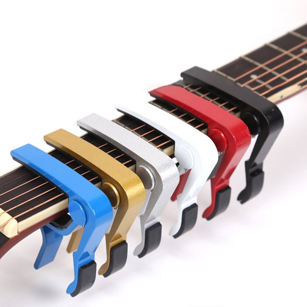 Aluminium Legering Metal Gitaar Capo Quick Change Clamp Key Akoestische Klassieke Gitaar Capo Voor Tone Aanpassen