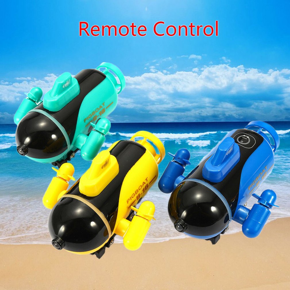 Mini Radio Racing RC Submarine Remote Control Boat Toy With LED Light Light RC Toy Colors Waterproof Model Toy