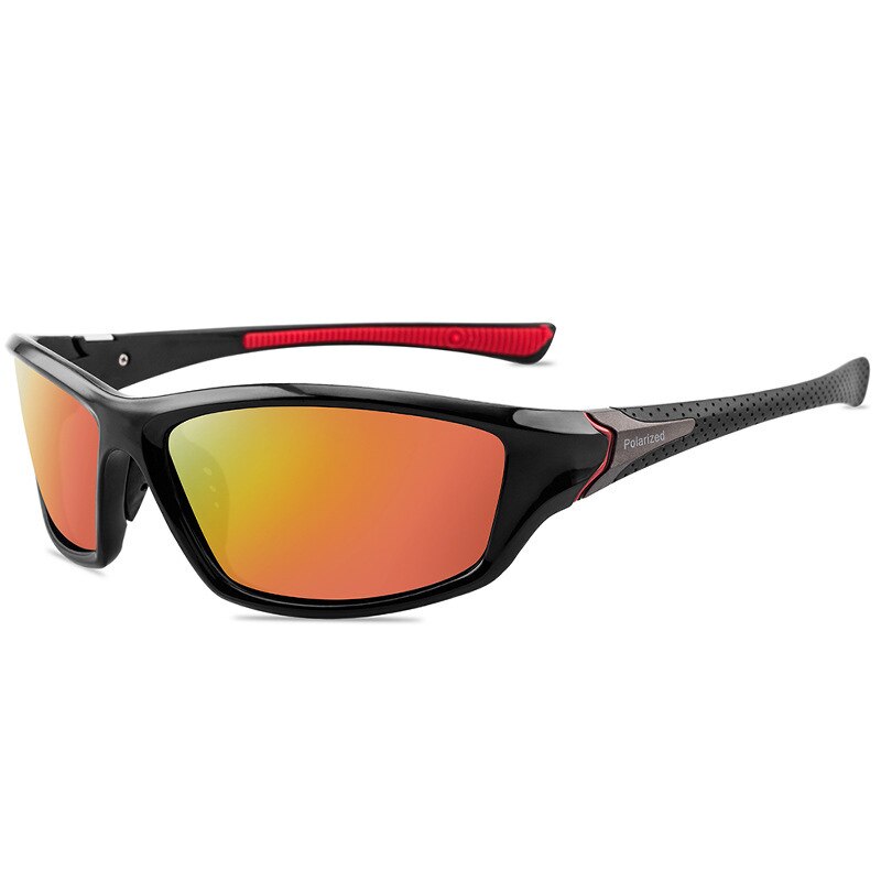 Polarized Sunglasses For Men & Women - Retro Rectangle Driving Shades With UV400 Protection, Mirrored Lens (55mm)