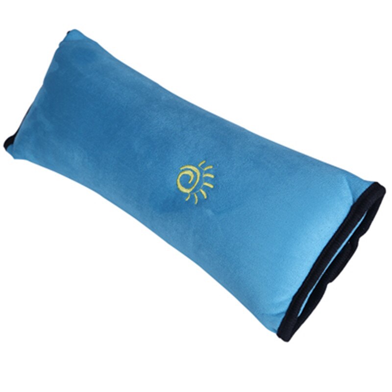 1pcs Car Safe Fit Seat Belt Adjuster Car Safety Belt Adjust Device Triangle Baby Child Protection Baby Safety For Baby: Blue pillow