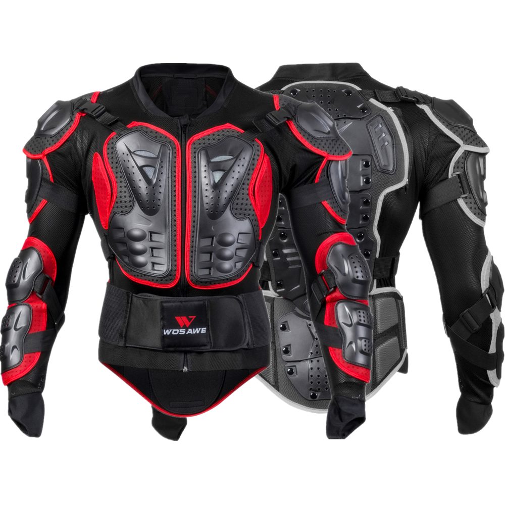 WOSAWE Adult MTB Motocross Back Protection Bandage Protective Gear Jacket Racing Snowboard Motorbike Protector Motorcycle Armor