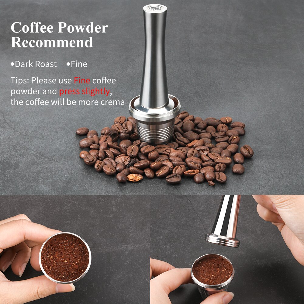Hervulbare Voor Lor Machine Koffie Capsule Pod Voor L'or Barista Machine Rvs Herbruikbare Koffie Filters