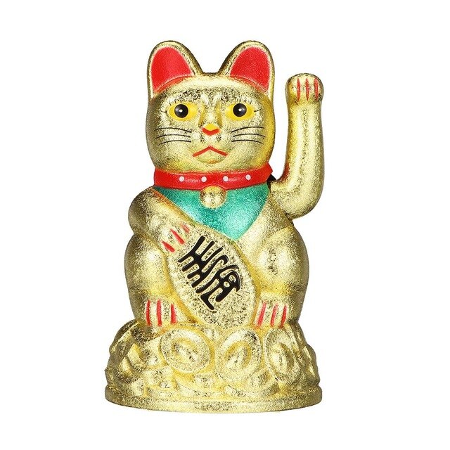 1Stck Schwarz Klassische Glück Reichtum Elektrische zwinkern Katze Winken Katze Zuwinken Maneki Feng Shui Handwerk Wohnkultur Weihnachten