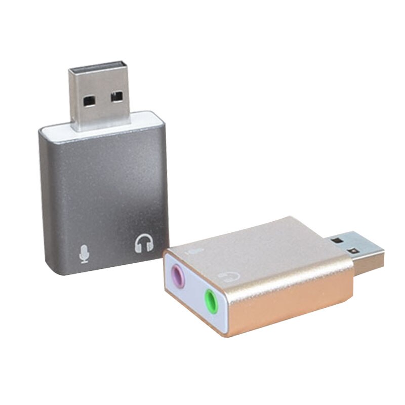 7.1 Channel USB External Stereo Sound Audio Adapter for Windows XP 7 8 10 Android Linux and Mac Plug and Play