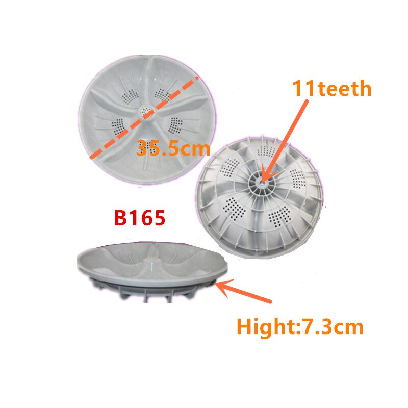 Washing Machine Pulsator Replacement Part Wave Plate Pulsator 11 Teeth Diameter 35.5cm