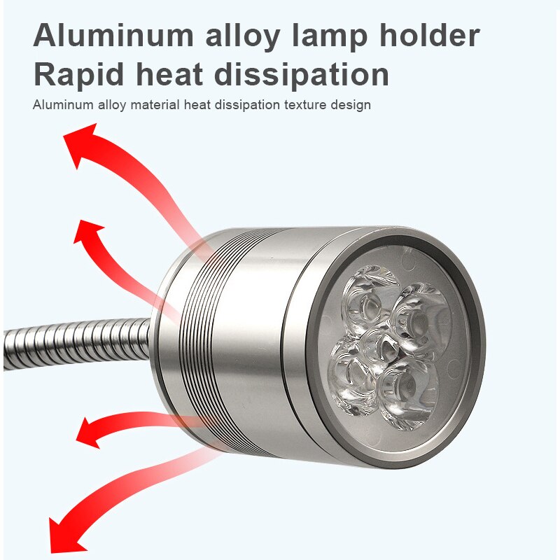220V Led Bureau Lamp Lange Arm Slang Mechanische Verlichting Lamp Multi-Stijl Base Hoogtepunt Metalen Machine Tool werken Licht