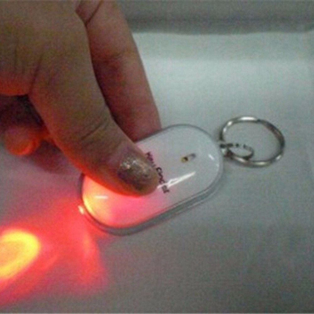 Fluitje Key Finder Knipperende Piepen Afstandsbediening Verloren Keyfinder Locator Sleutelhanger met LED Zaklamp