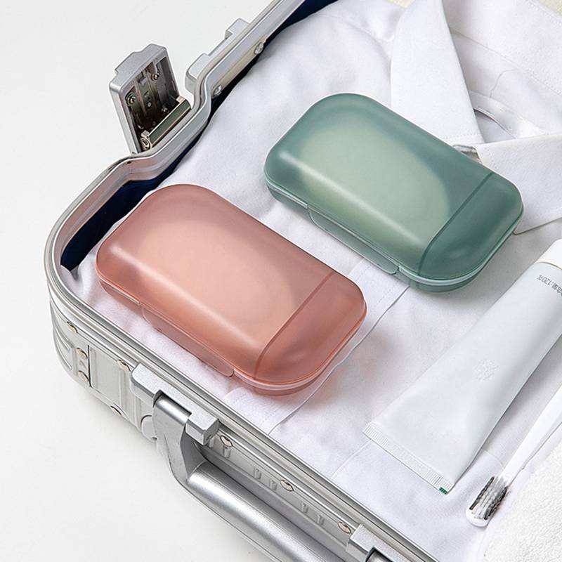 Travel Soap Box With Lid Sealed Soap Box Portable Soap Box Multi-function Multi-compartment Storage Box