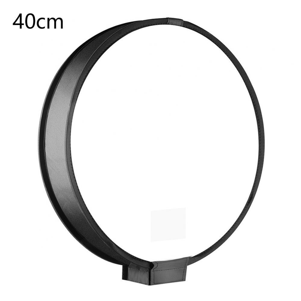 30/40cm Universal On-camera Round Photography Flash Diffuser Reflector Soft Box