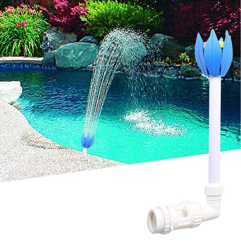 Mini Schwimmen Pool Wasserfall Sprayer Brunnen Jets Lotus Blume Düse Schwimmen Pool Zubehör