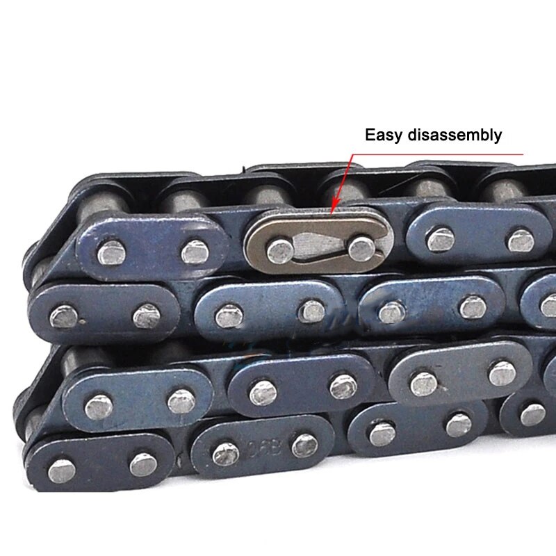 1Pcs 10A-1 Roller Chain Pitch 15.875mm Carbon Steel Industrial Transmission Chain/Chain Connector