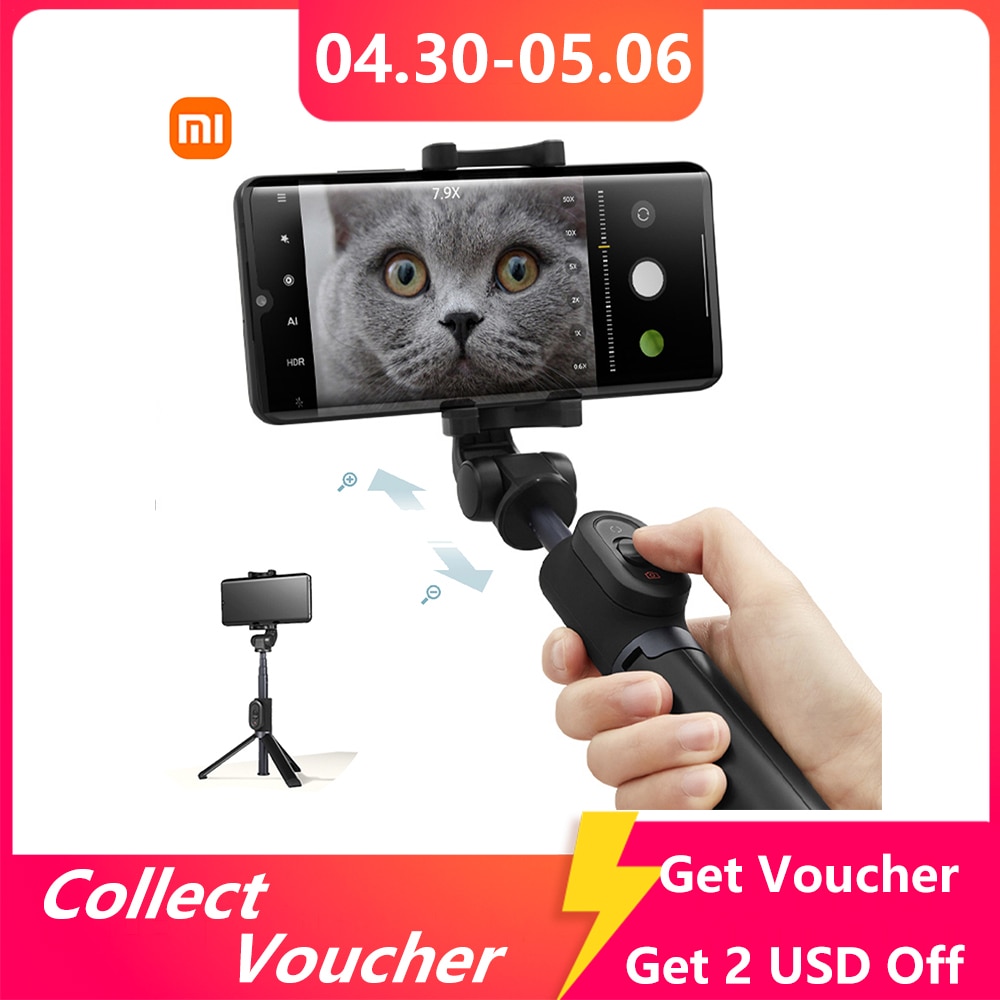 Xiaomi Mi Zoom Statief Selfie Stok Bluetooth Remote Opvouwbare Uitschuifbare Monopod 360 Graden Draaibare Draagbare Statief Voor Telefoon