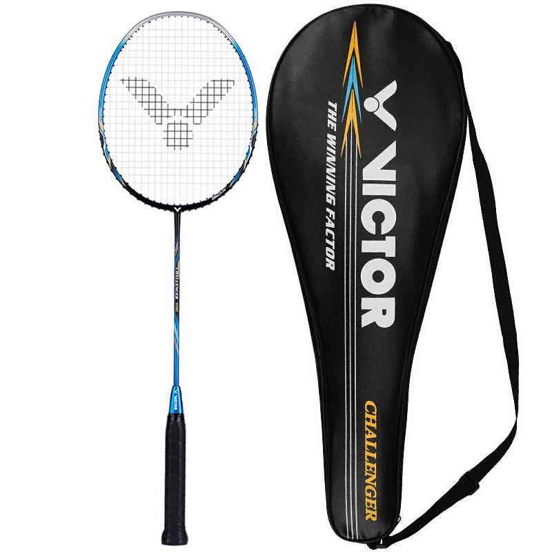 Originele Victor CHA 9500 S/9500 Carbon Fiber Badminton Rackets offensive 6.8mm as Badminton Racket Met String