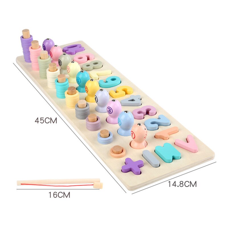 Fishing Pairing Memory 3 in 1Game Fun Block Board Game Educational Color Cognitive Ability Toys For Children Kids