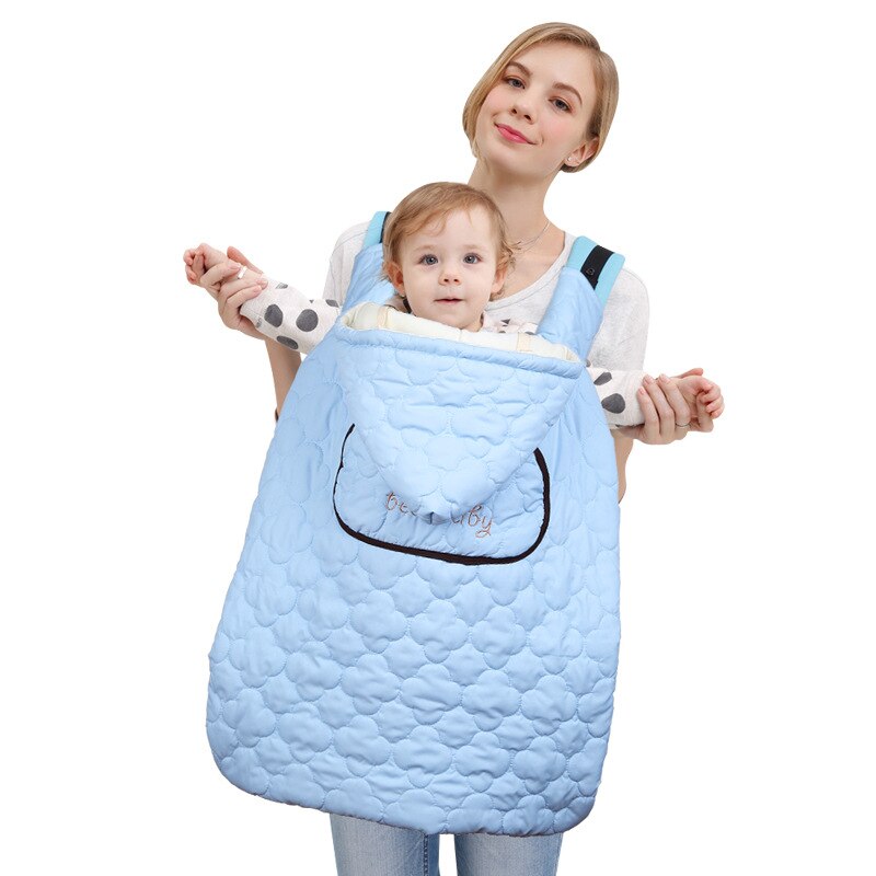 Warme wickeln Schlinge Baby Träger Mantel draussen Winddicht Baby Rucksack Decke Träger Abdeckung Funtional Winter Mantel L285