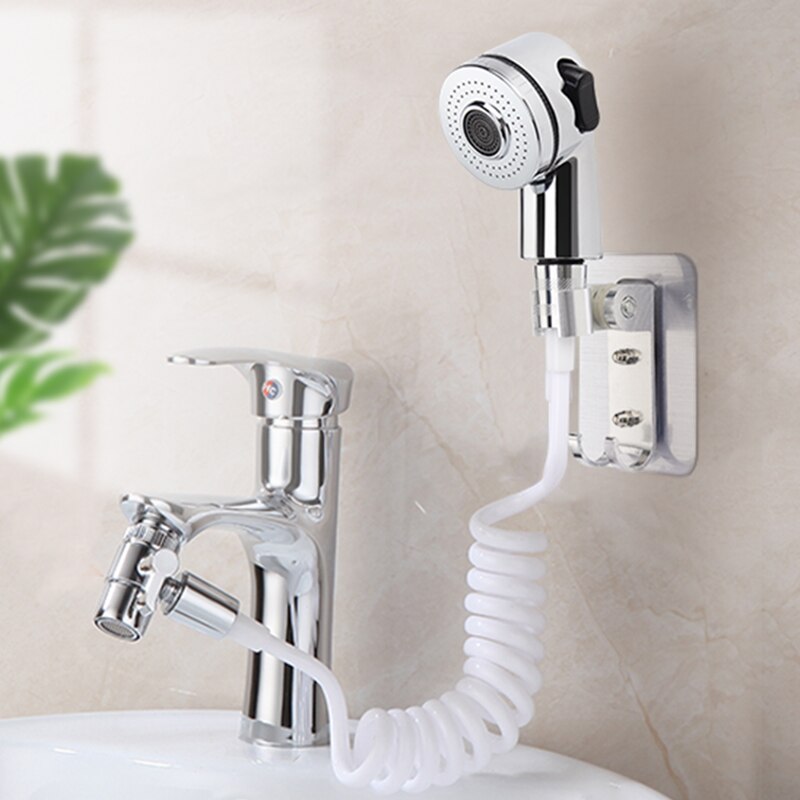 Multifunctionele Kraan Douchekop Spray Set Wassen Haar Sink Connector Handdouche Met Slang Voor Huisdier Badkamer Keuken Gereedschap