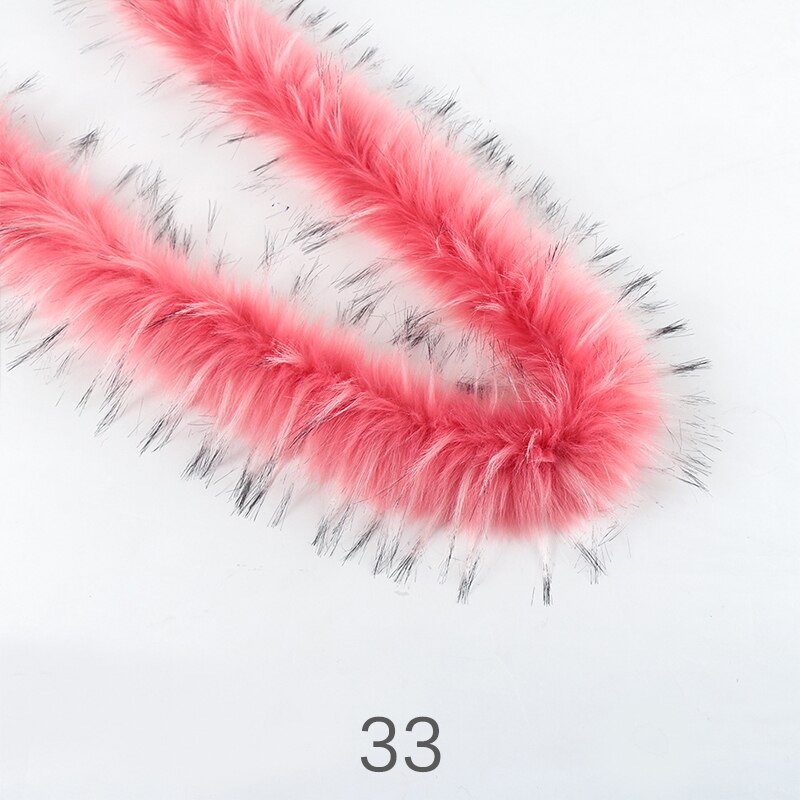 Kunstmatige Konijnenbont Lint Harige Tapes 100Cm Diy Kleding Naaien Pluizige Bekleding Trimmen Stof Thuis Party Decor Naaien Kostuum: 33
