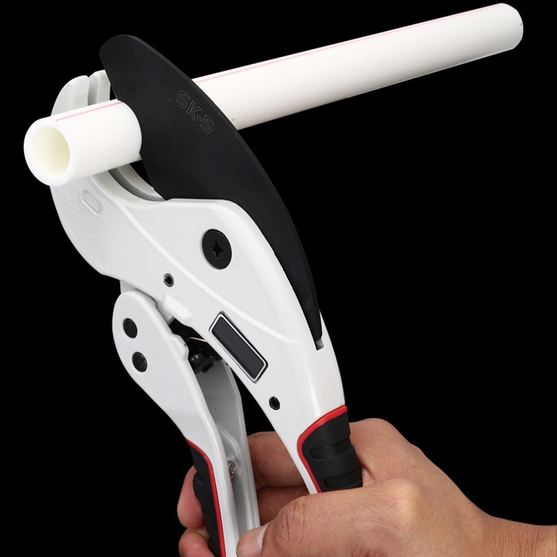 PVC Pipe Cutter 42mm 64mm Aluminum Alloy Body Ratchet Scissors Tube Cutter PVC/PU/PP/PE Hose Cutting Hand Tools