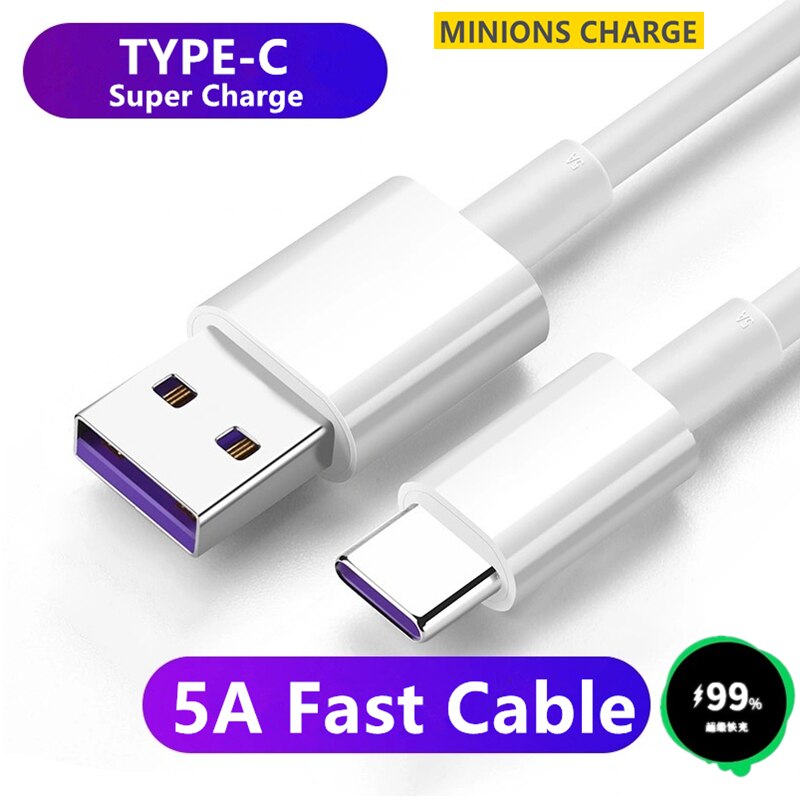 Cavo USB C caricabatterie Super veloce UGI 5A per Huawei P30 P20 Lite Xiaomi Mi 9 8 ricarica rapida 3.0 tipo C ricarica per Samsung S10 9