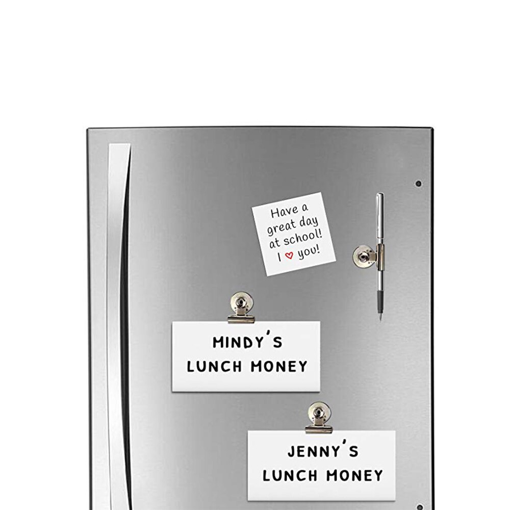 1/3/5Pcs Magnet Clip Message 3cm Clip Metal Fridge Clip Wall Memo Refrigerator Silver Magnet Note Base Holder