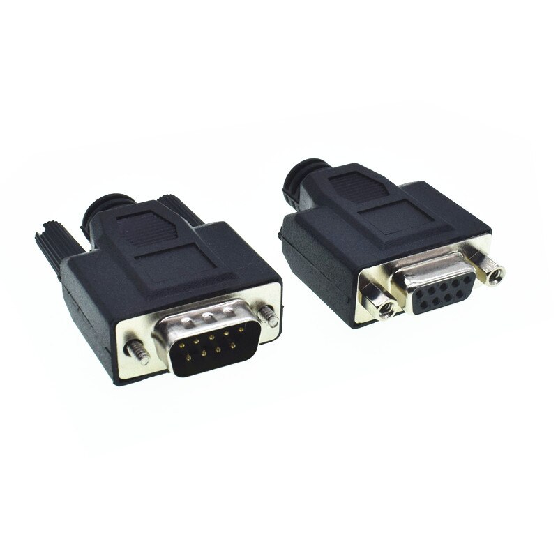 Connecteur sans soudure 9 broches DB9 pour femmes et hommes RS232, connecteur sans soudure