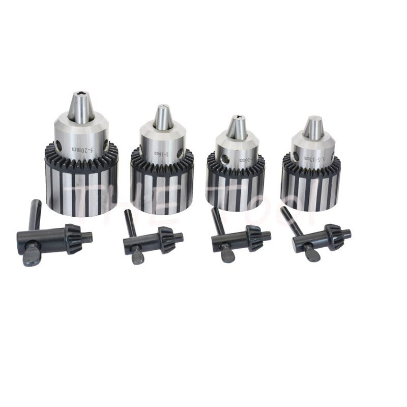 1set morse cone MT1 MT2 MT3 MT4 B10 B12 B16 B18 light Duty key Drill Chuck 0.6-6mm 1.5-13mm 1-10MM Taper Arbor CNC machine