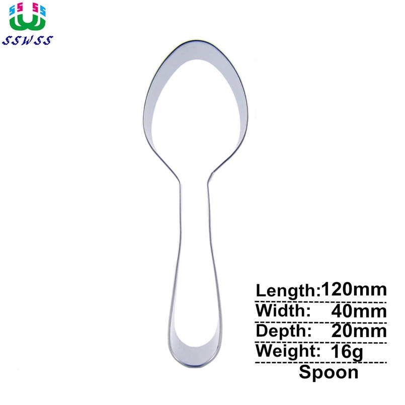 Geen Eetstokjes, Met Lepel Vorm Cake Decorating Fondant Snijders Gereedschap, Cake Cookie Biscuit Bakken Mallen, Directe Verkoop