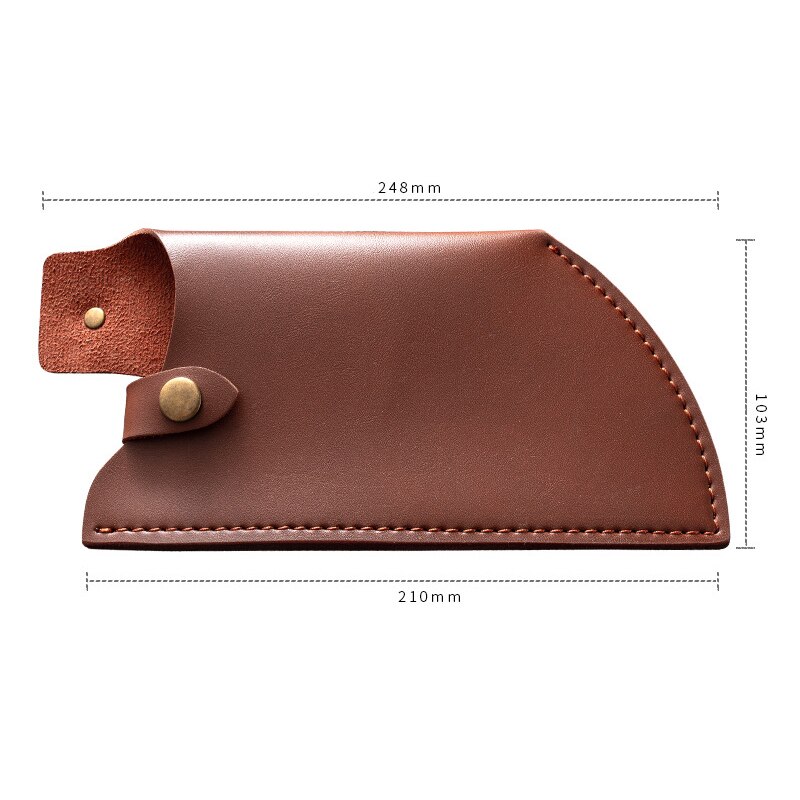 24cm Knife Sheath Chef Butcher Kitchen Tools Full Tang Handle Leather Sheath Protective Cover Case Portable Accessories Tools: Type 2