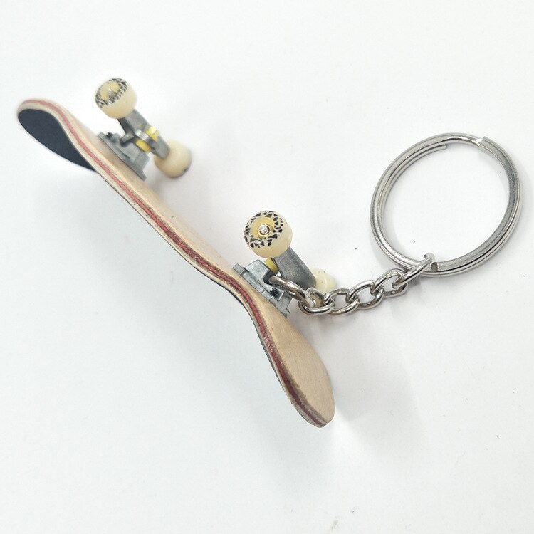 Basic 9.8cm maple Fingerboard Finger SkateBoard Wood Fingerboars With Bearings Wheel Foam Tape Keychain