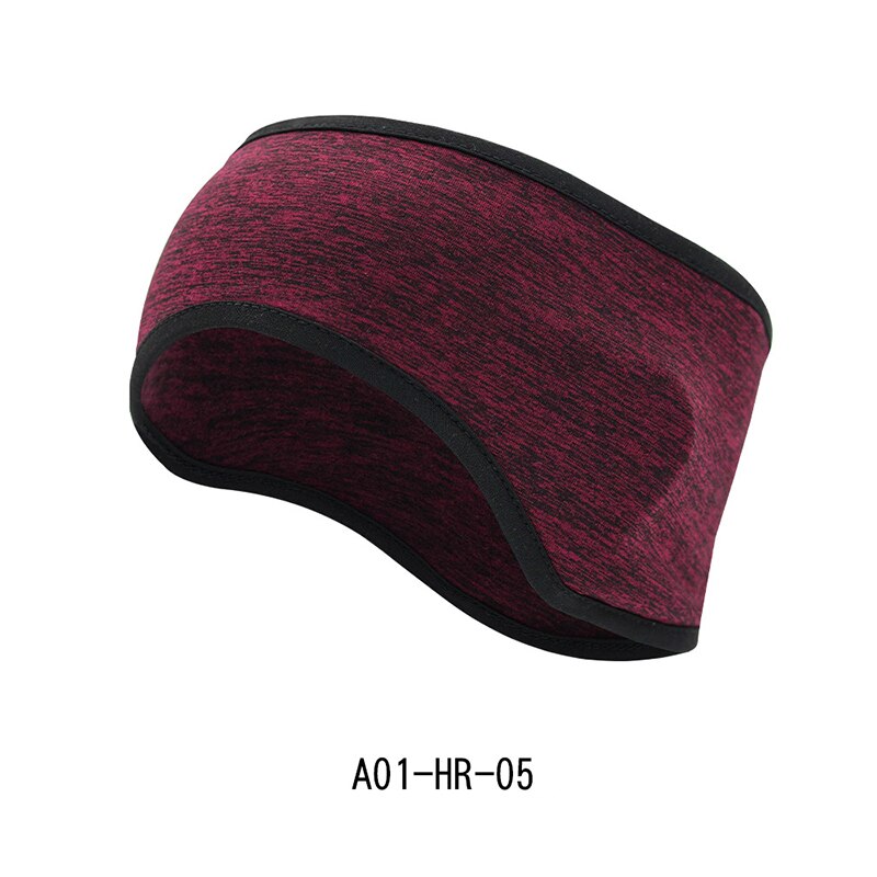 Winter Sport Headwrap Oor Warmers Cover Fleece Hoofdband Oorwarmers Running Riding Warm Hoofddeksels Voor Mannen Vrouwen: Red wine