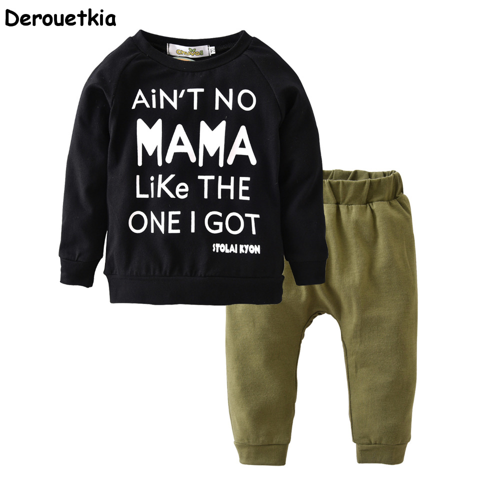 Herfst Baby Boy Kleding Set Katoen Lange Mouw T-Shirt + Broek Mode Baby Jongens Kleding Baby 2 Pcs pak Kids Outfits
