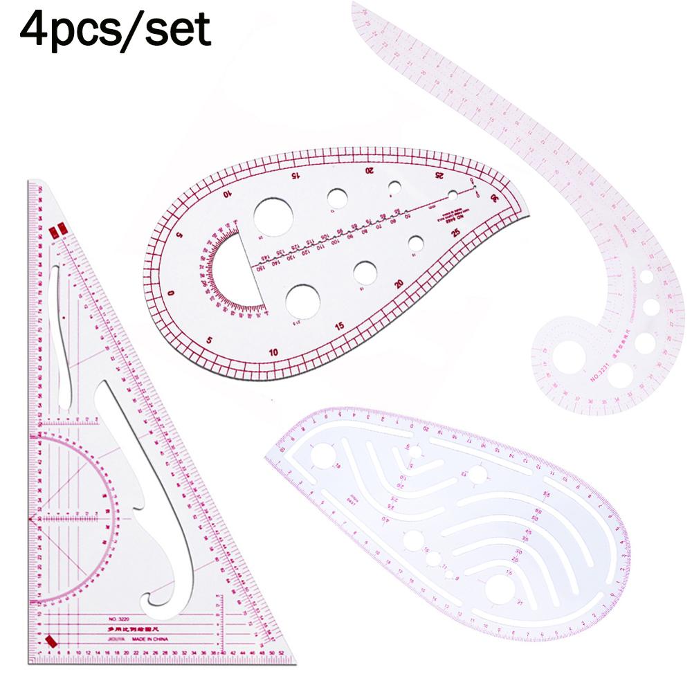 13pcs/set French Curve Sewing Set Sewing Ruler Multi-functional Sewing Tools Cutting Ruler Clothing Sample Metric Yardstick: 06