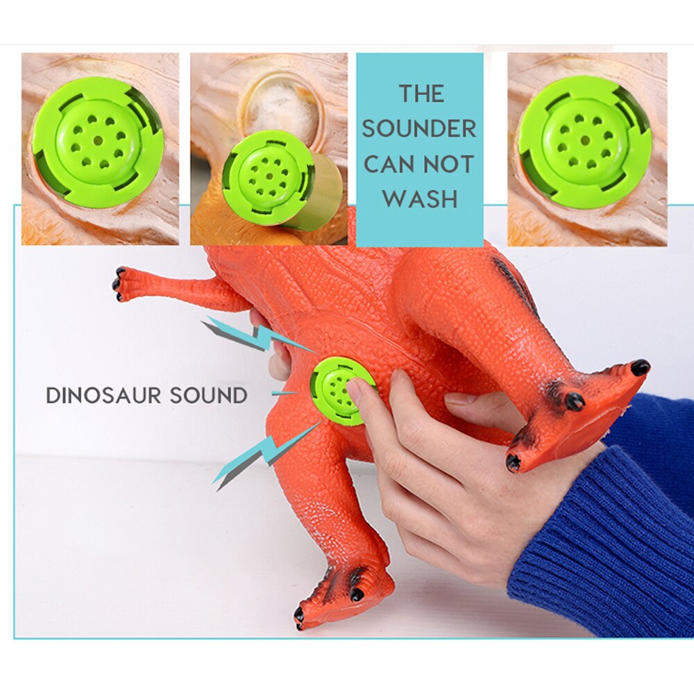 48CM Educational Vocal Dinosaur Toys Kids Realistic Soft PVC Plastic Figures Animal Model Toys for Children Xmas