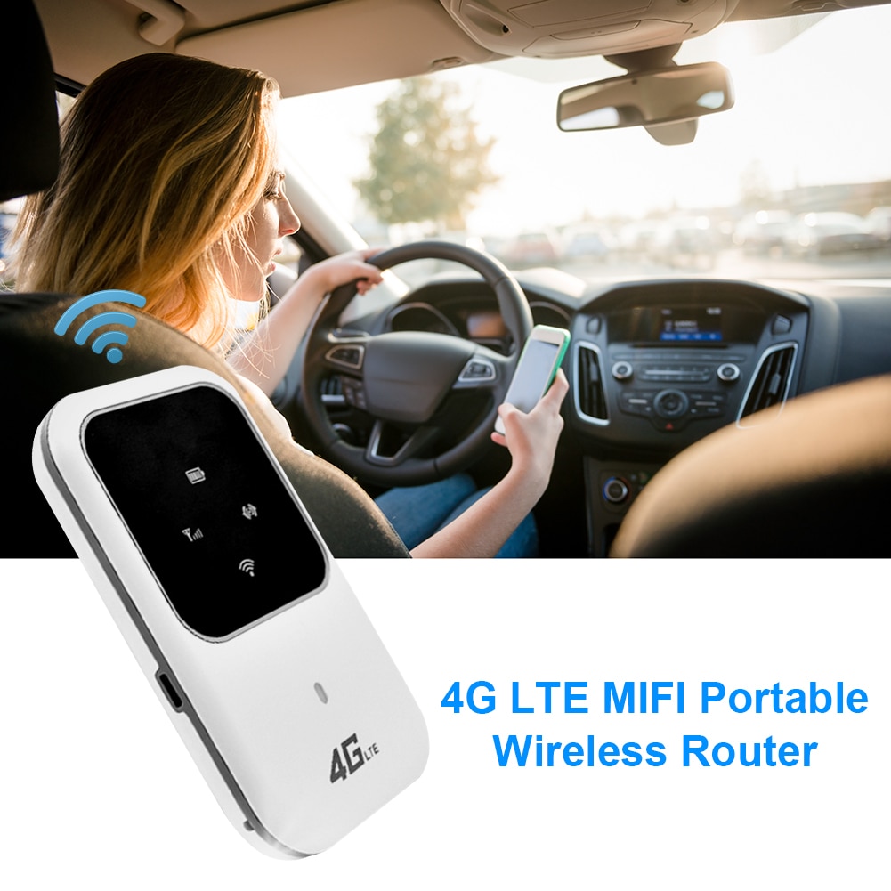 4G Wireless Router Mobile Broadband Portable Wi-Fi car Sharing Device SIM Card Slot LTE MIFI Hotspot Modem 100Mbps