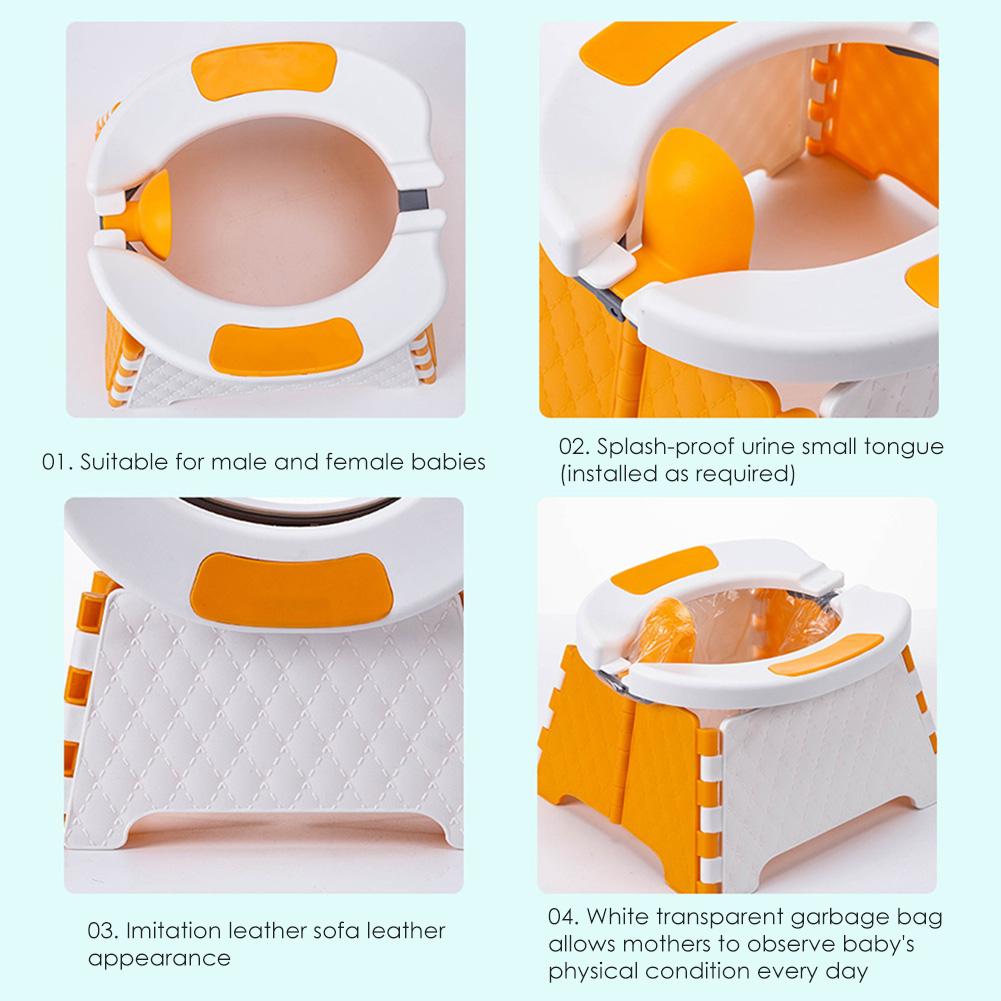 Baby Pot Portable Foldable Toilet Training Seat Pot for Kids Potty Training Seat Baby Toilet Bowl Pot Training Potty Toilet