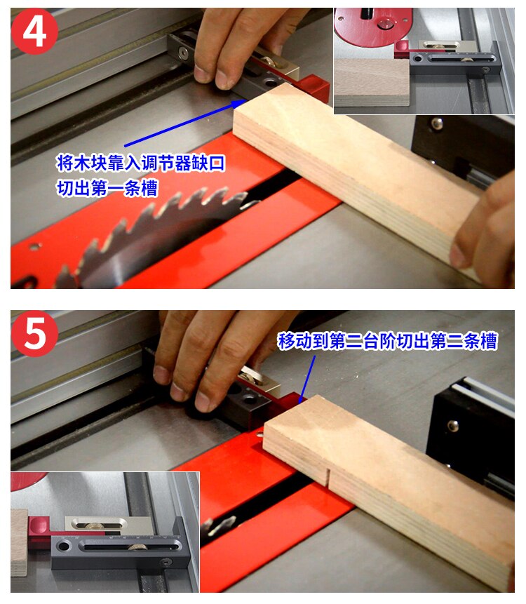 Woodworking Tools Saw Slot Regulator Gap Gauge Aluminum Alloy Depth Measuring Sawtooth Ruler Marking Gauge Measuring Tools