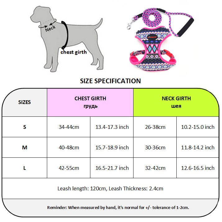 GLORIOUS KEK Harnas Hond Chihuahua Kleine Dog Harness en Leash Set Plaid Verstelbare Gewatteerde Harnas Vest met Wandelen Lead Handvat