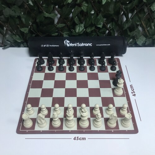 Chess 94mm (Shah Length) The Team of The Tournament Bag You Can Curl Easy portable chess set chess board chess pieces chess pieces chess set luxury chess figures