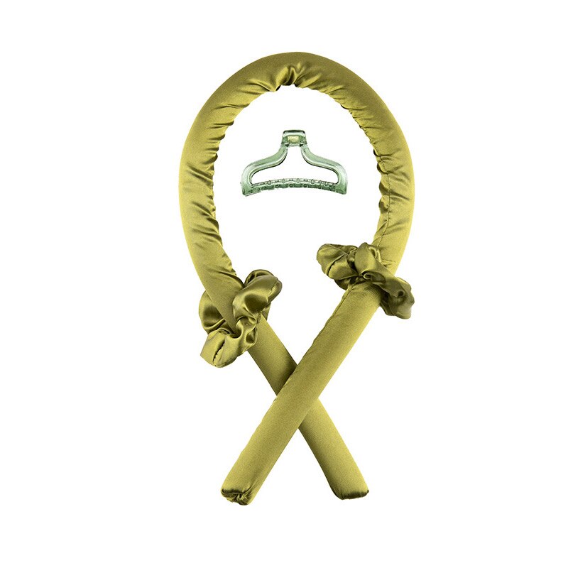 Heatless Curling Rod No Heat Hair Curlers Ribbon Headband Hair Rollers Sleeping Soft Curl Bar Wave Formers Hair Styling Tool: Rubber-AGX